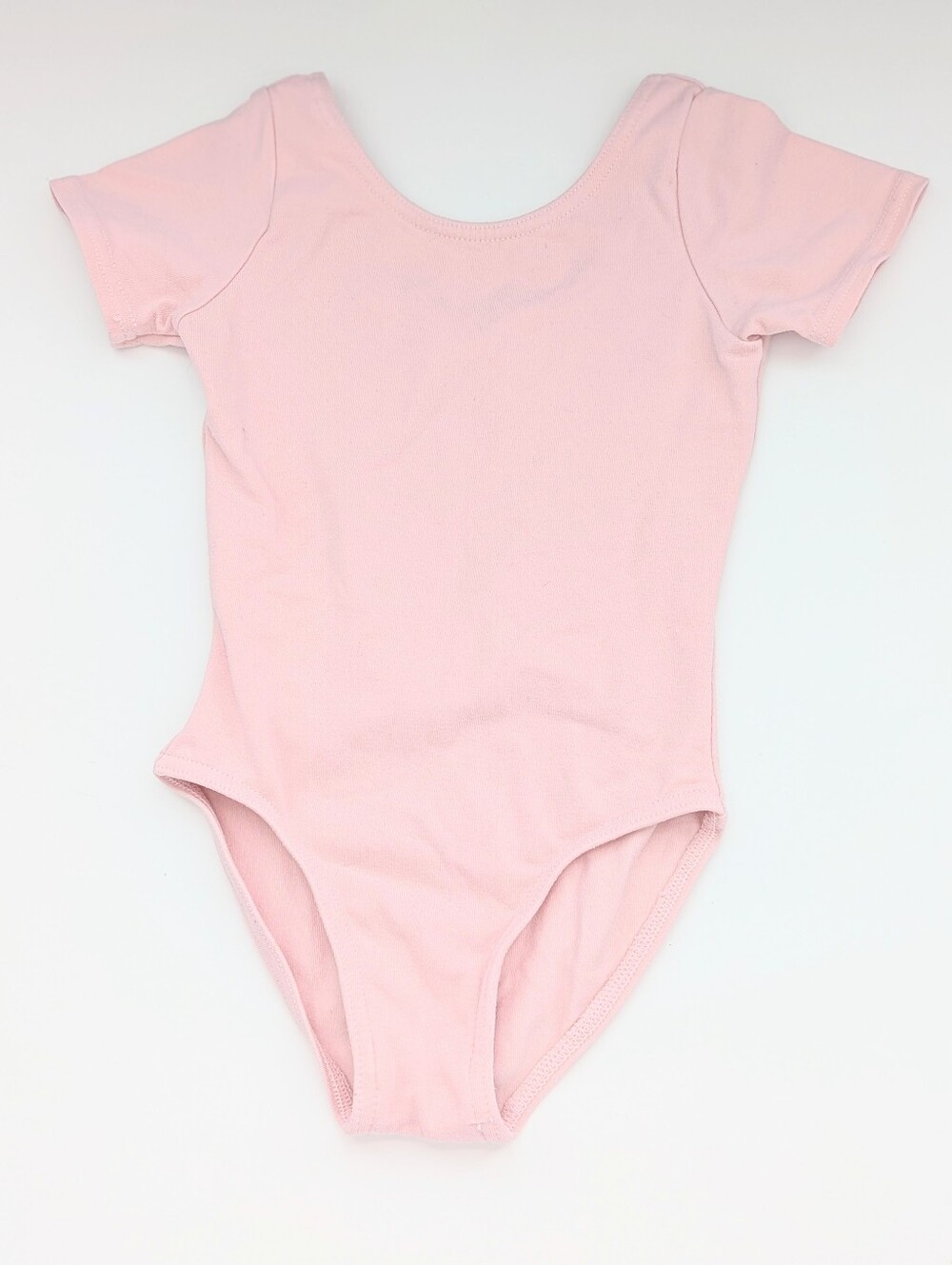 Mondor Royal Academy of Dance Girls' (6X-7) Pink Short-Sleeve Leotard/Bodysuit